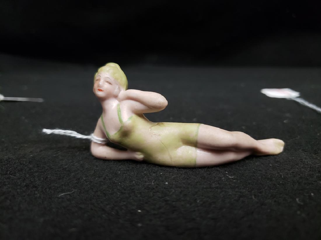 German Bathing Beauty, 3.25".: With light green suit. 1 of Seven Bathing Beauties in this sale.