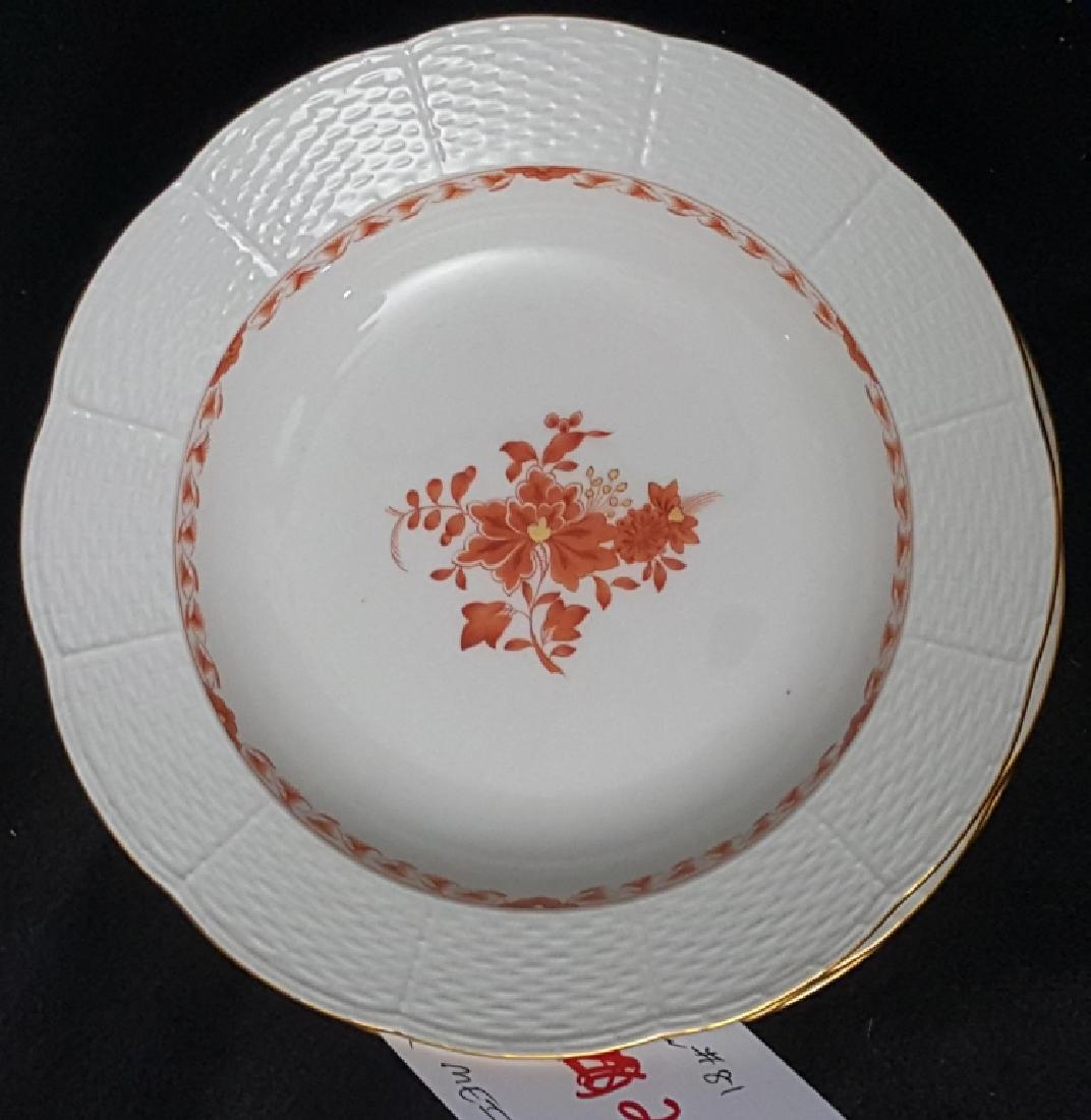 Set of 11 Antique Meissen Soup Bowls 9" (1 of 5)