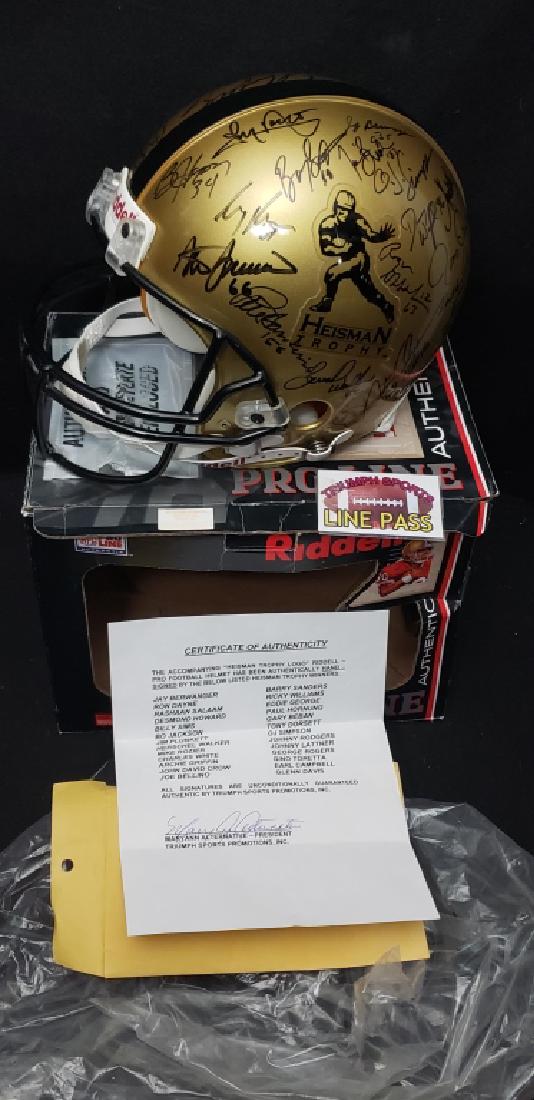 (26) Heisman Trophy Winners on Autographed Helmet (1 of 11)