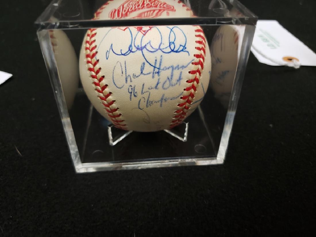 1996 New York Yankees Championship Baseball W/ Jeter (1 of 7)