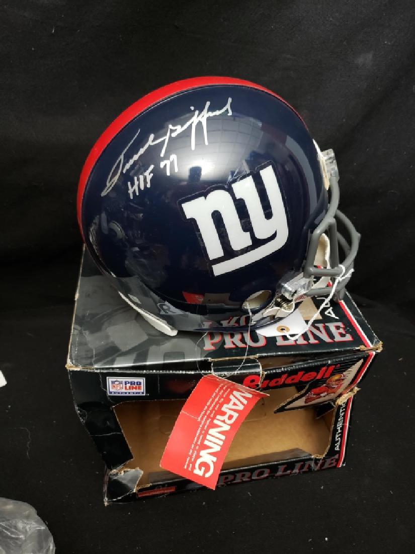 Autographed Frank Gifford HOF '77 NY Giants Helmet (1 of 6)