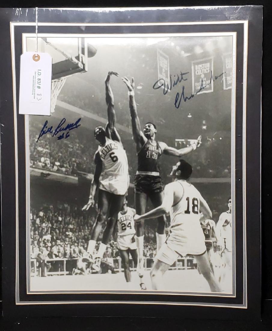 Bill Russell & Wilt Chamberlain Autographed Print (1 of 18)