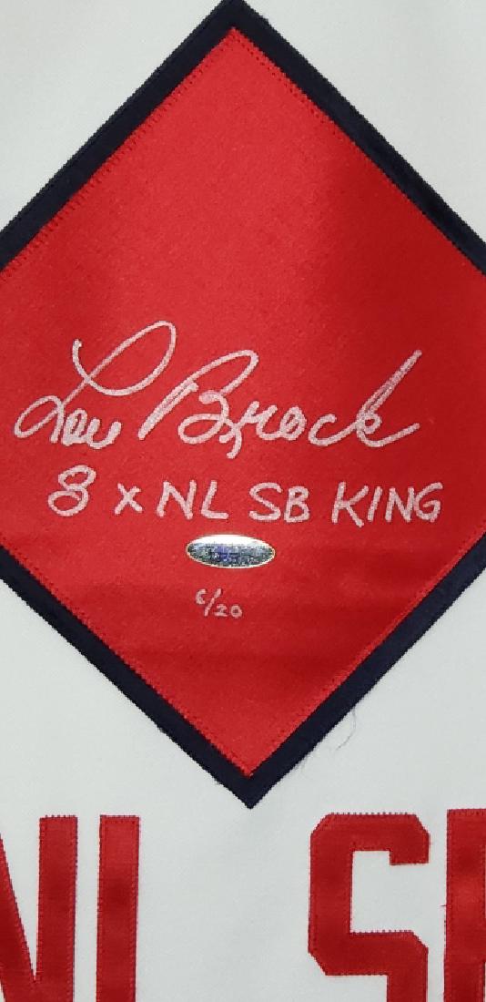 Lou Brock "NL SB King" Autographed Jersey (1 of 8)