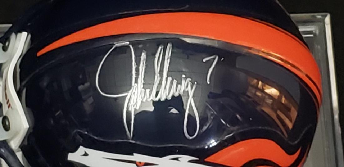 John Elway #7 Signed Denver Broncos Mini Helmet W/COA (1 of 5)