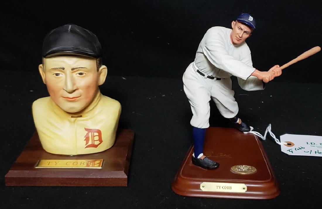 Ty Cobb Danbury Mint Figure & Head Bust (1 of 8)