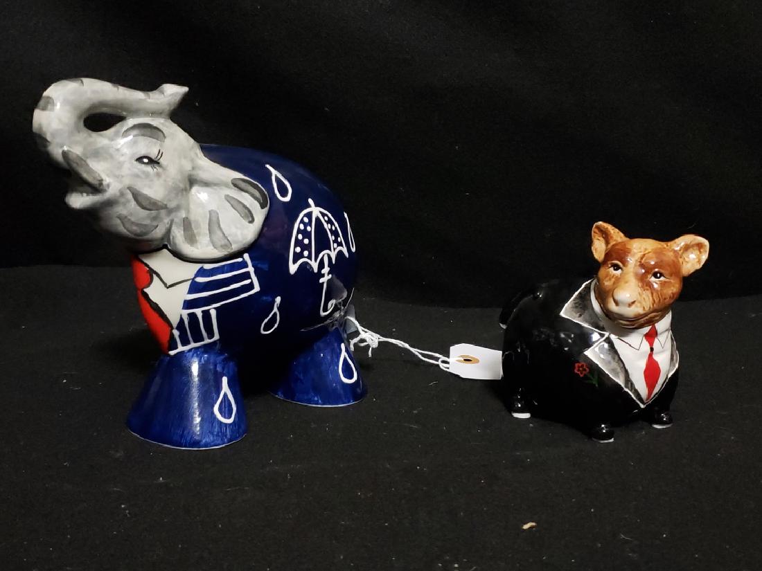 Turov Republican & Democratic Ceramic Painted Bank (1 of 3)