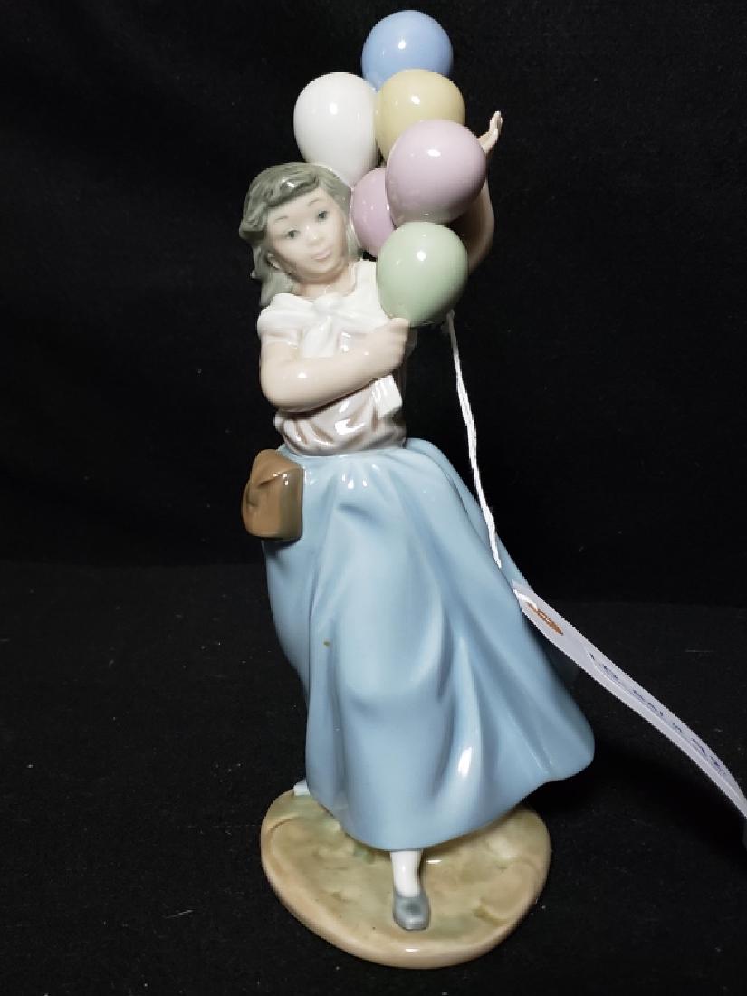 Lladro Figurine of a Women Holding Balloons (1 of 3)