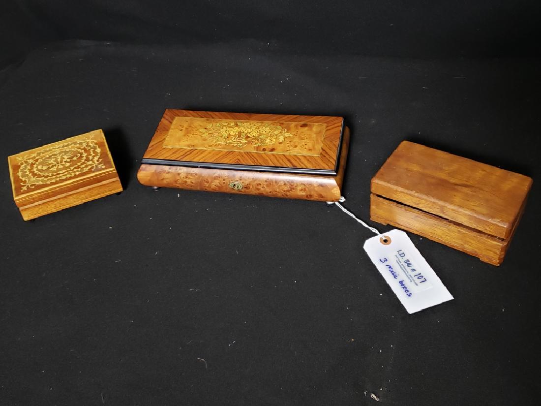 Geneva Swiss Movement Burl Walnut Music Box & (1 of 7)