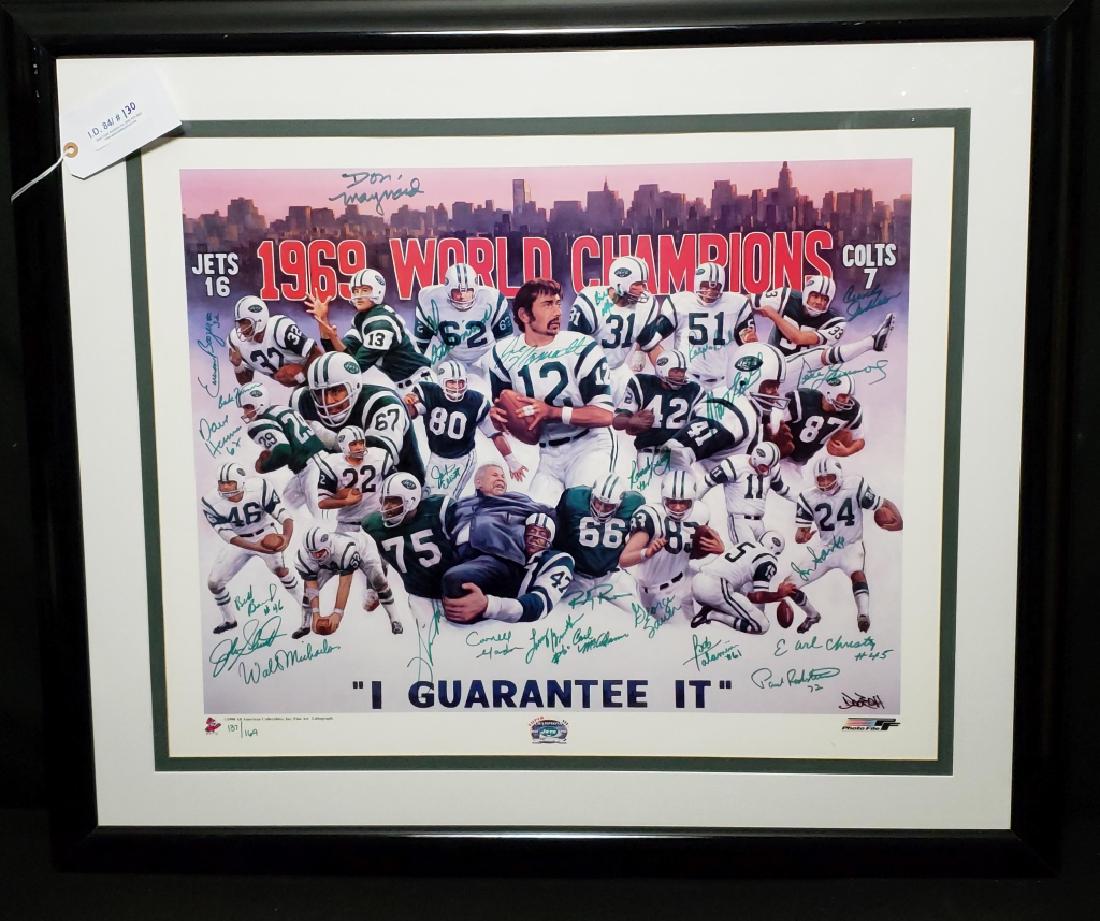 I Gaurantee It NY Jets 1969 Superbowl III Signed (1 of 20)