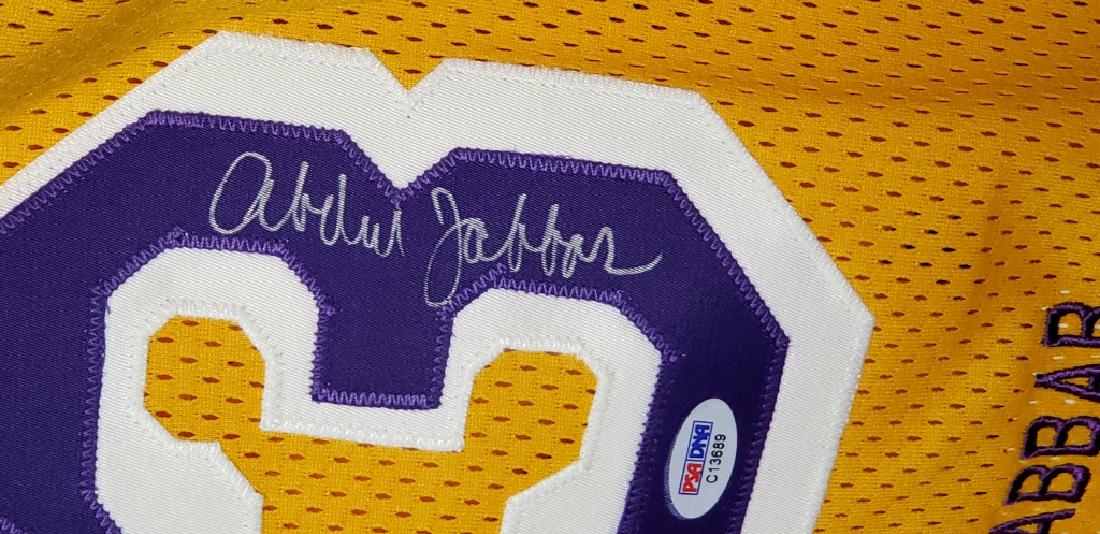 Kareem Abdul-Jabbar #33 PSA Cert LA Lakers Jersey (1 of 8)