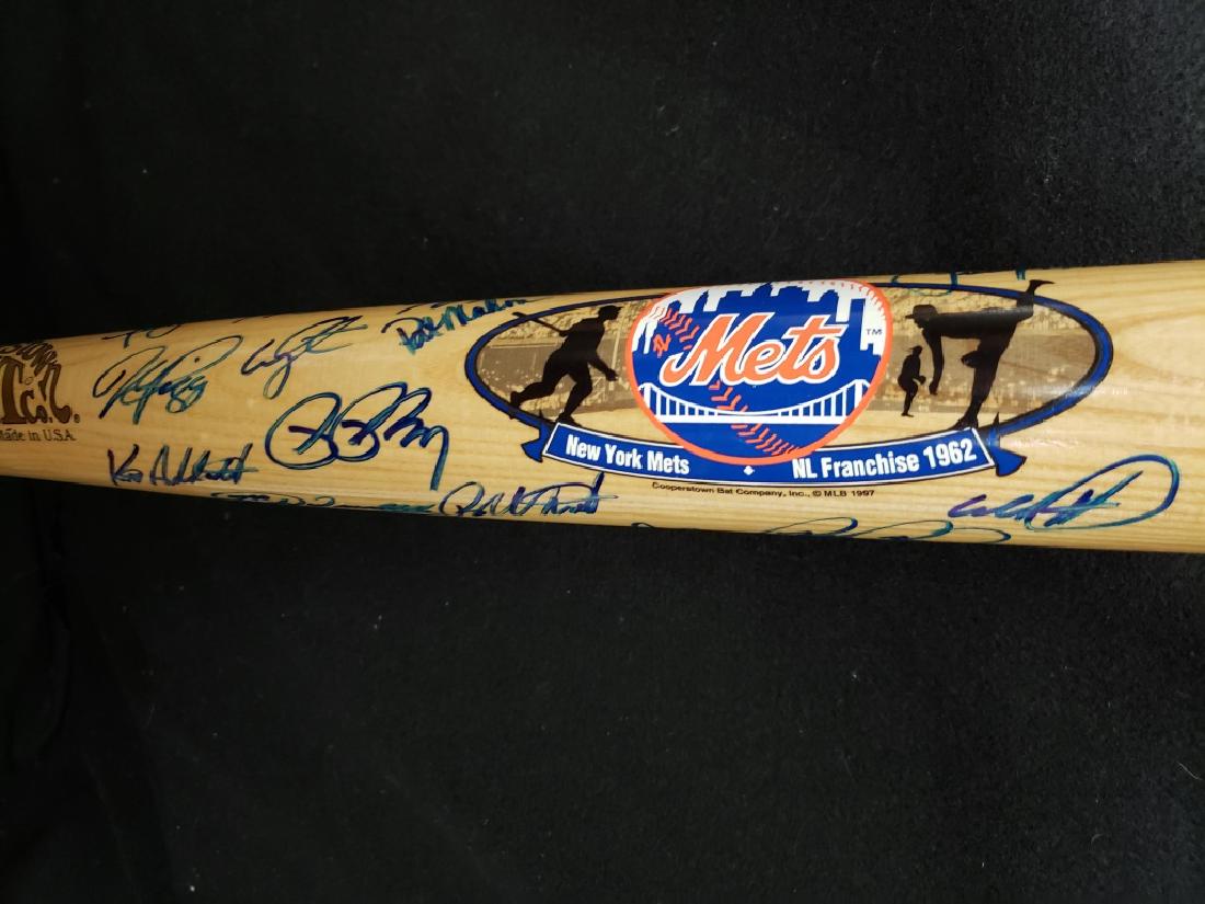 Autographed "NL Franchise" 1962 NY Mets Team Bat (1 of 5)