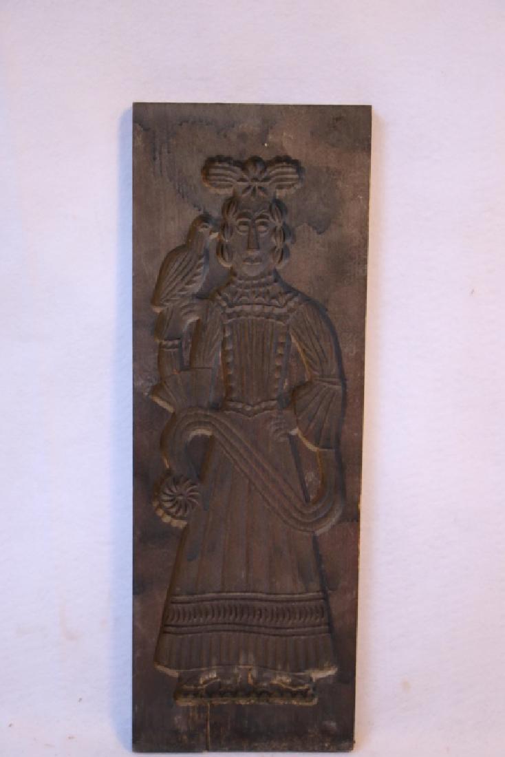 Hand Carved Figural Wooden Cookie Mold (1 of 4)