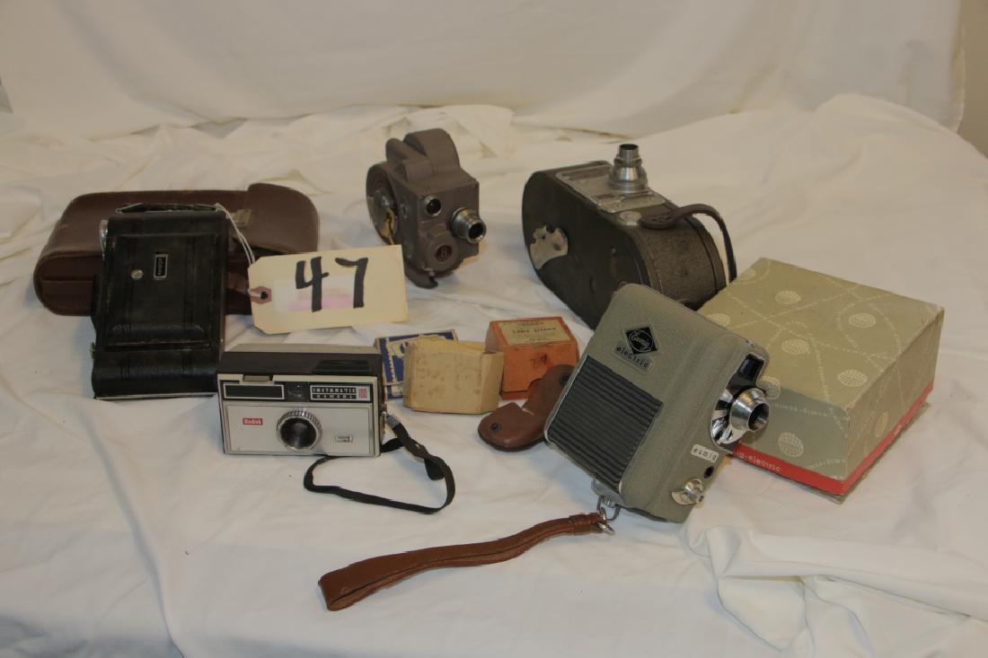 Vintage Movie Cameras; Keystone A-7, Cine Elmo 8-A (1 of 9)