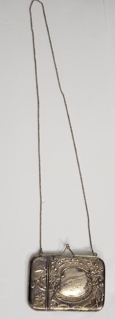 Antique Sterling Silver Cigarette Case Or Purse (1 of 5)