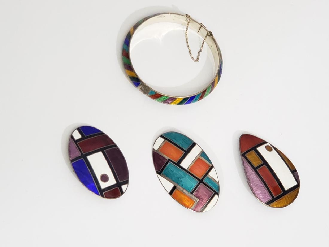 Group 4 Colorful Siam Sterling Items Pins & More (1 of 10)