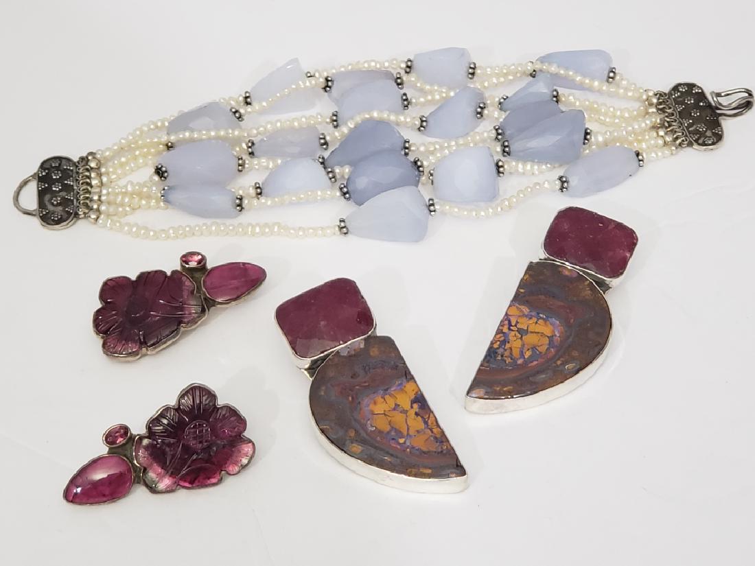 Unusual Stone Jewelry With Sterling Accents (3) (1 of 6)