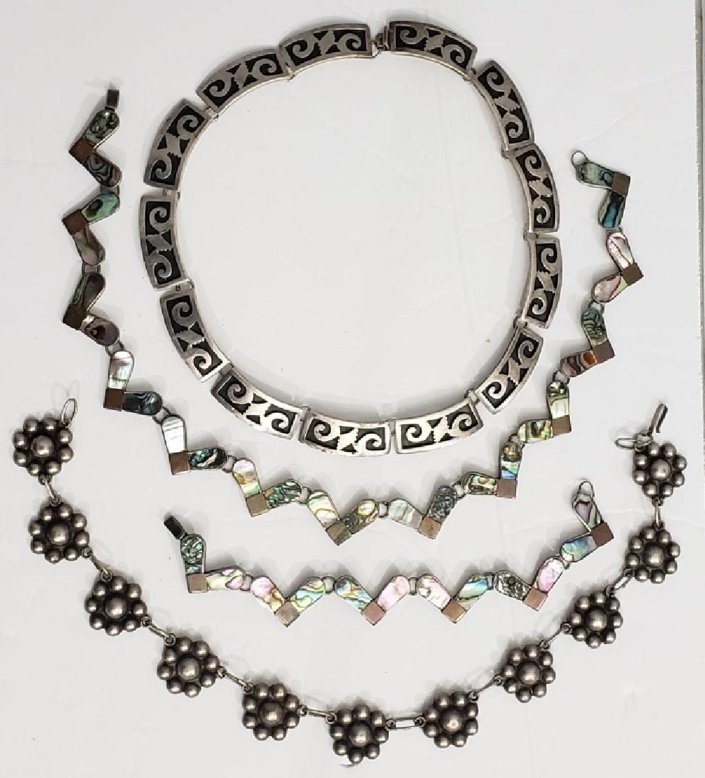 Sterling Mexican Silver Group 4 Pieces (1 of 5)