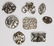 8 Vintage Sterling Silver Flower Pins