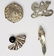 Group of 4 Unusual Vintage Sterling Silver Pins
