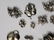 Group of 12 Vintage Sterling Silver Flower Pins - 3
