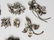 Group of 12 Vintage Sterling Silver Flower Pins - 4