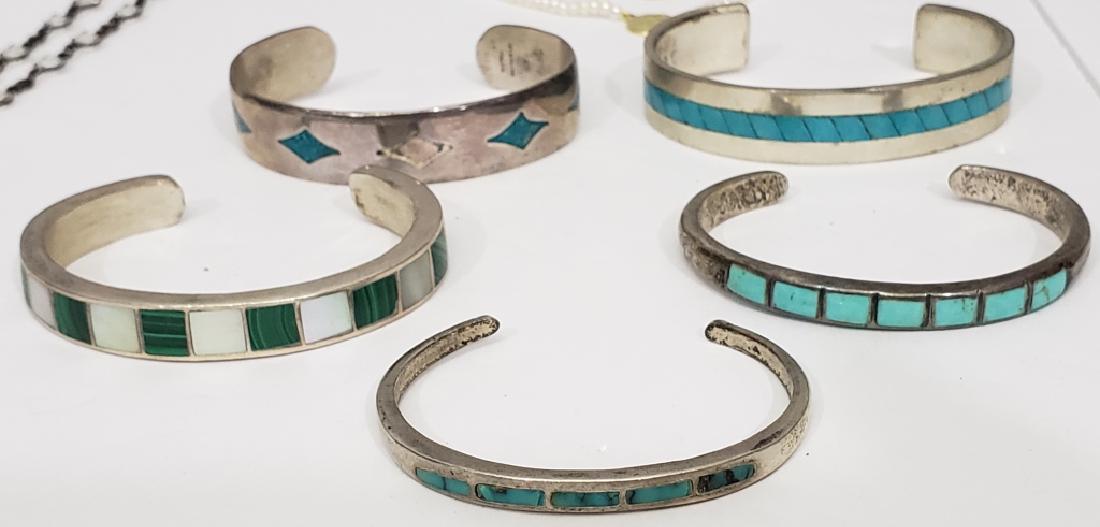 5 Sterling Silver Cuff Bracelets (1 of 8)