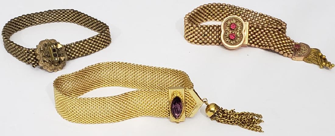3 Victorian Gold Filled Bracelets (1 of 4)