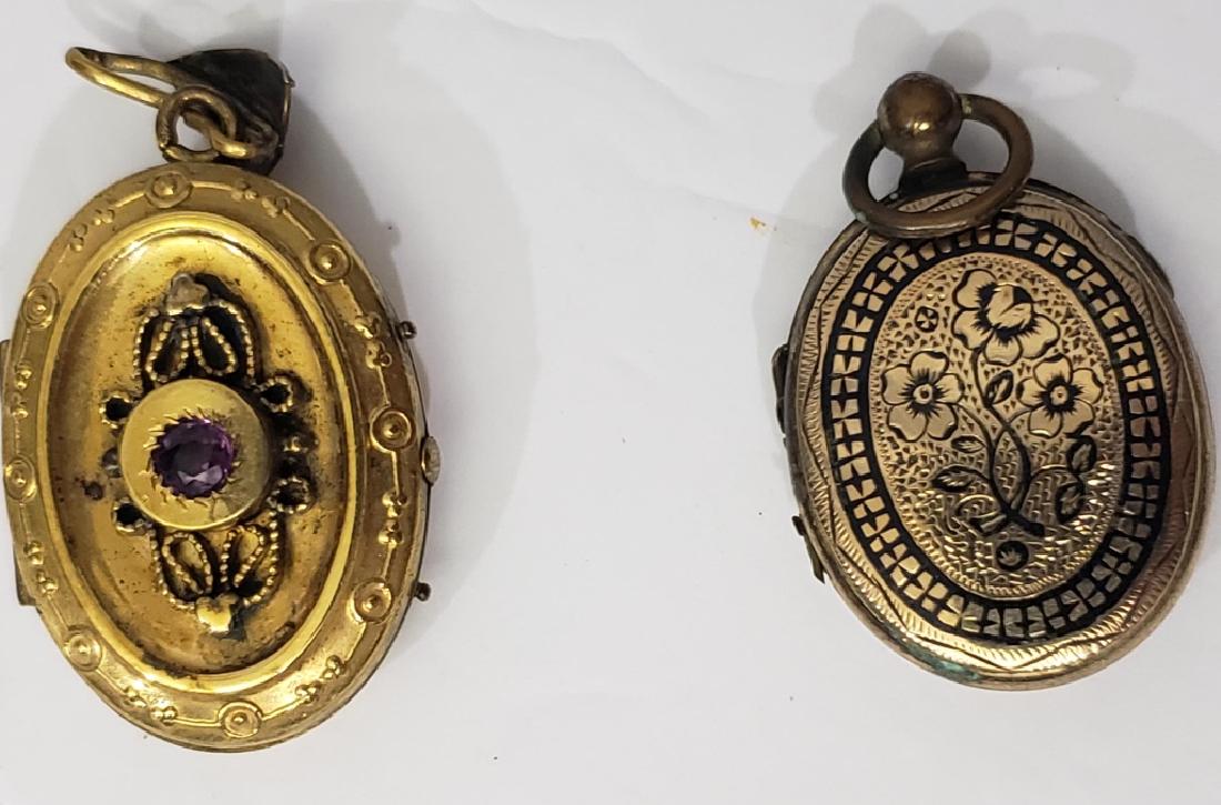 2 Victorian Gold Filled Lockets (1 of 3)