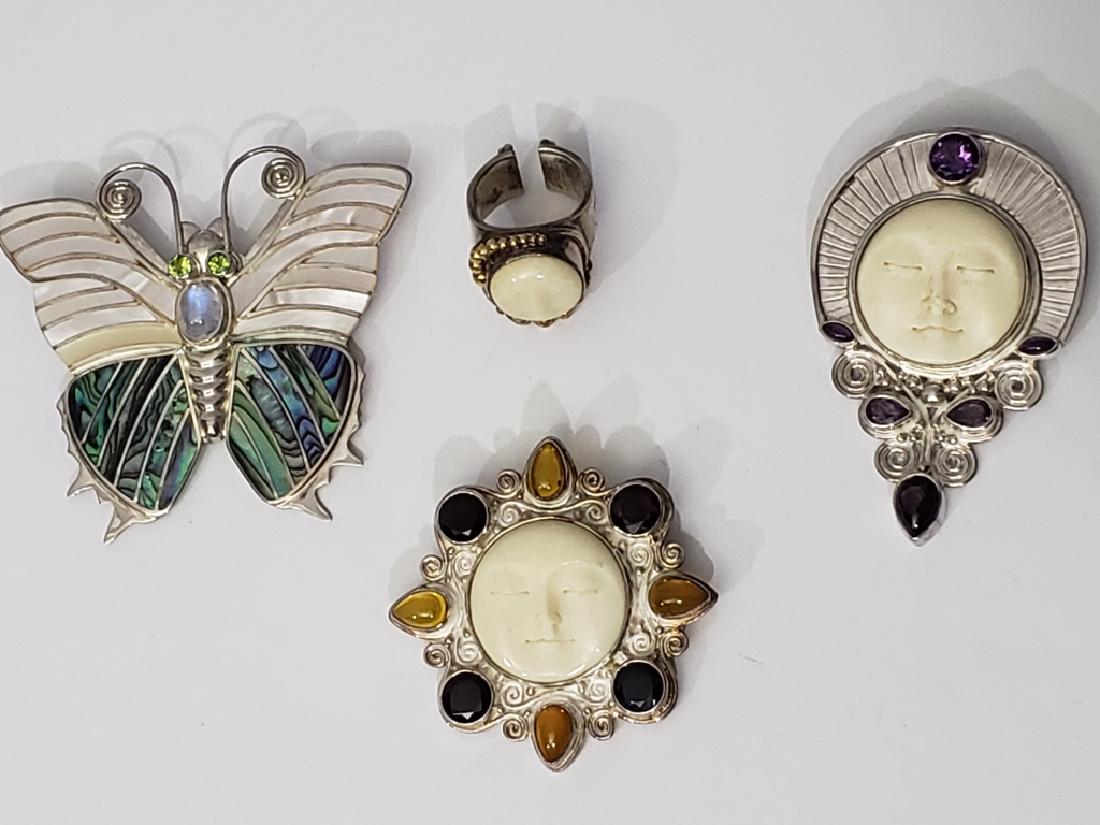 4 Sajen Jewelry Items Sterling Silver (1 of 9)