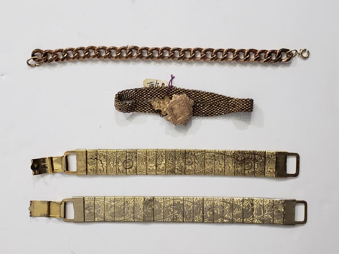 4 Gold Filled Victorian Bracelets (1 of 5)
