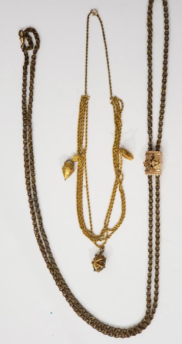 Two Victorian Gold Filled Necklaces (1 of 5)