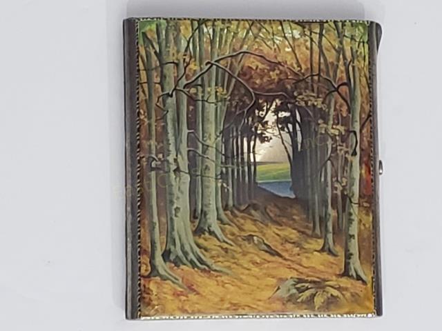 A Fine Sterling Silver & Enamel Cigarette Case (1 of 3)