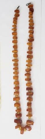 Large 2 color Amber Necklace 31" Overall (1 of 2)