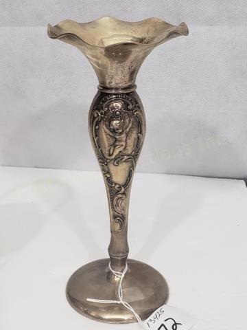 Antique Mauser Sterling Silver Vase Cherubs (1 of 4)