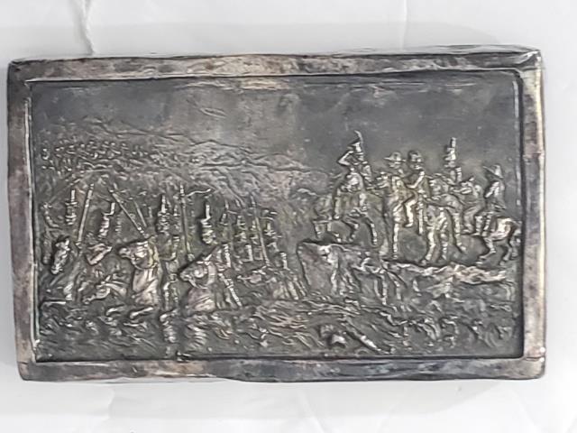 Russian Silver Relief Plaque Battle Scene (1 of 3)