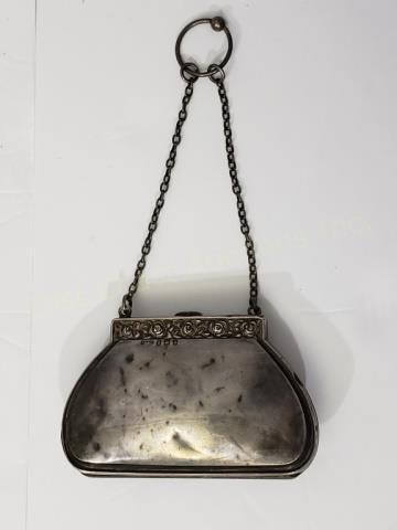 Antique English "Pocket Book" Silver Purse (1 of 4)