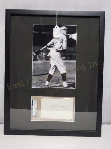 NYY Bob Meusel PSA Cert Cut Signature & B/W Photo (1 of 4)