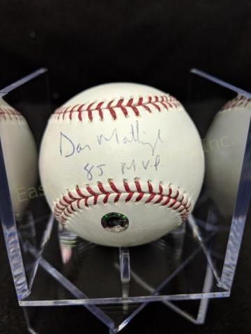 Don Mattingly 85' MVP Autographed Baseball COA (1 of 8)