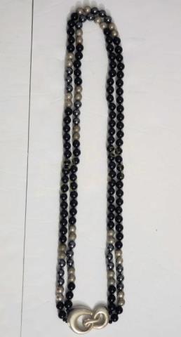 Krypell Sterling Onyx Hematite Necklace (1 of 5)