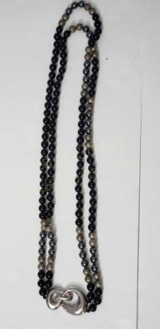 Krypell Sterling Silver Onyx & Hematite Necklace (1 of 5)