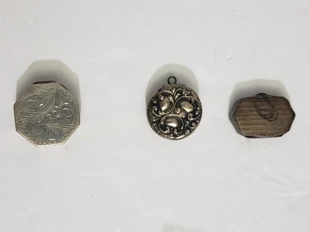 Group of 3 Sterling Silver Small Boxes (1 of 4)