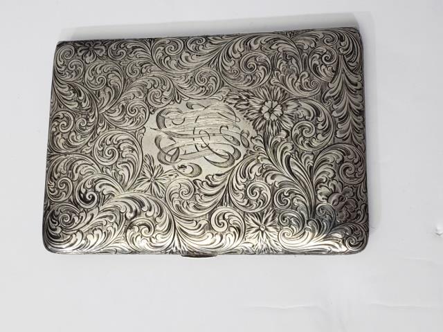 Sterling Silver Cigarette Case (1 of 3)