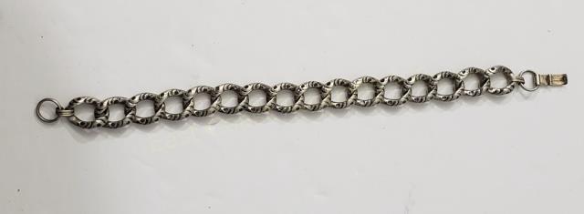 Antique Sterling Silver Bracelet (1 of 2)