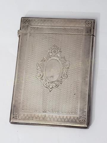 Antique English Sterling Silver Card Case (1 of 4)
