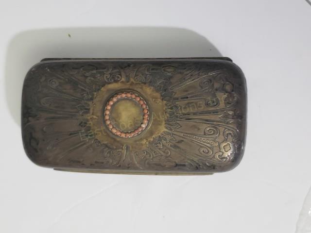 Antique Asprey Sterling Silver & Coral Cigar Case (1 of 5)