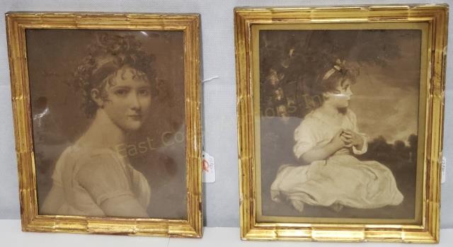 Two Antique Engravings In Fine Gilt Frames (1 of 1)