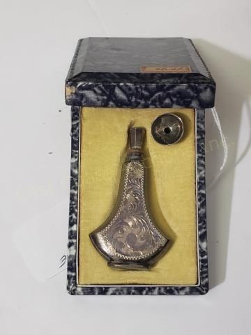 Small .950 Silver Perfume Bottle With Funnel (1 of 3)