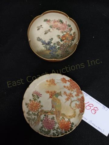 Small Antique Satsuma Plate & Bowl (1 of 6)