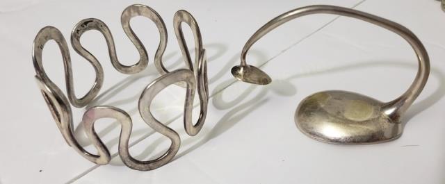 Modern Sterling Bracelet Lot (2 Pcs) (1 of 2)