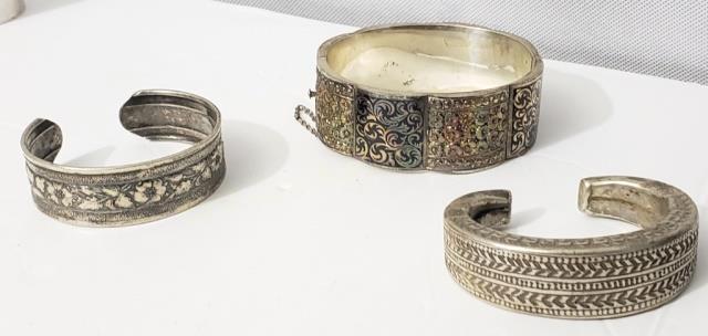 Silver Bracelet Grouping (3 Pcs) (1 of 5)